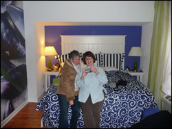 Colleen and I in our Chicago hotel room